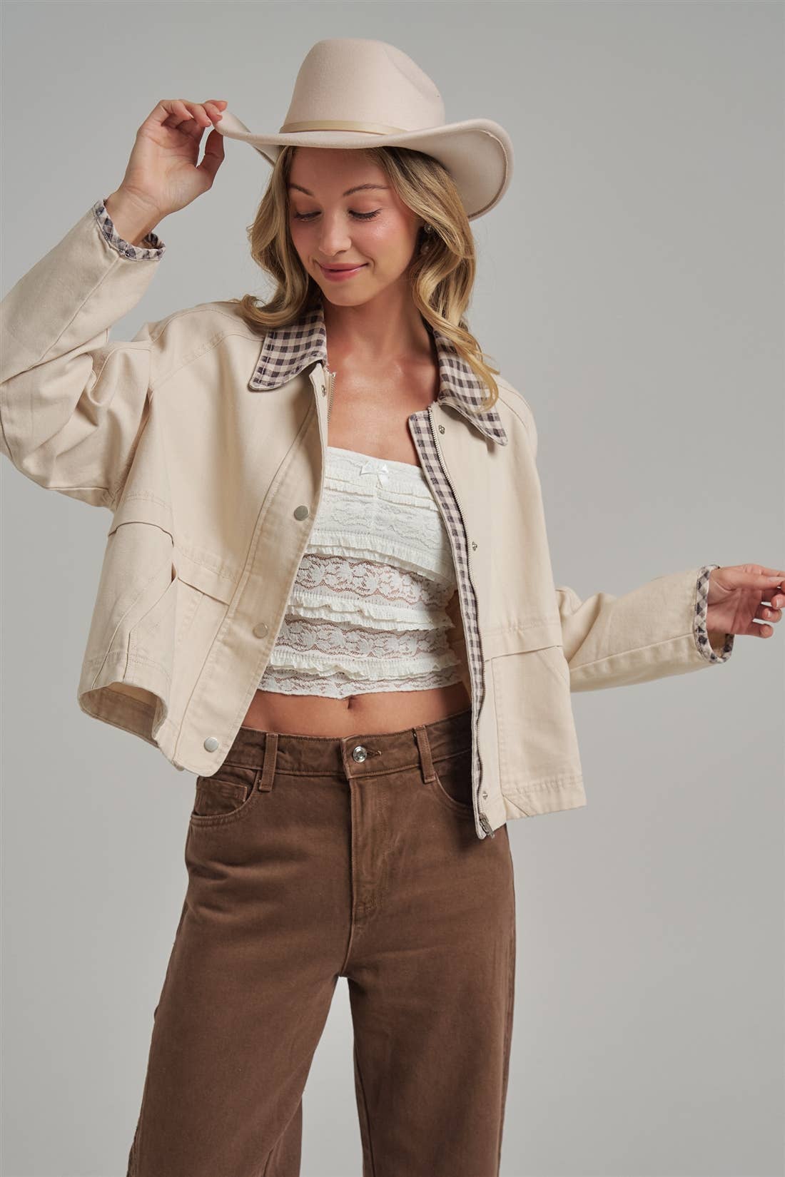 BON - VINTAGE OXFORD CANVAS TWILL FALL JACKET_JLT00253-01