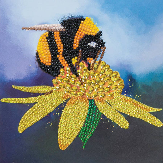 Outset Games and Cobble Hill Puzzles - Crystal Art Card Kit: Bumblebee