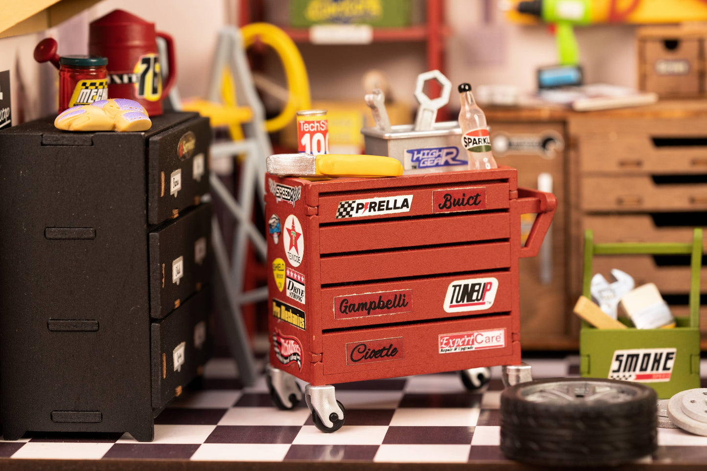 Hands Craft - DIY Miniature House Kit: Garage Workshop