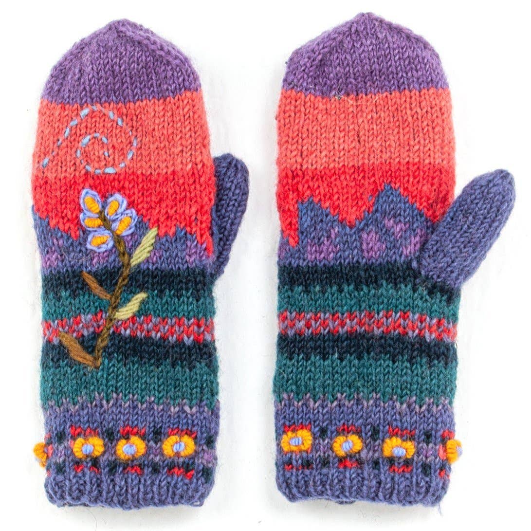 Lost Horizons Knitwear - Chloe - women's wool knit mittens