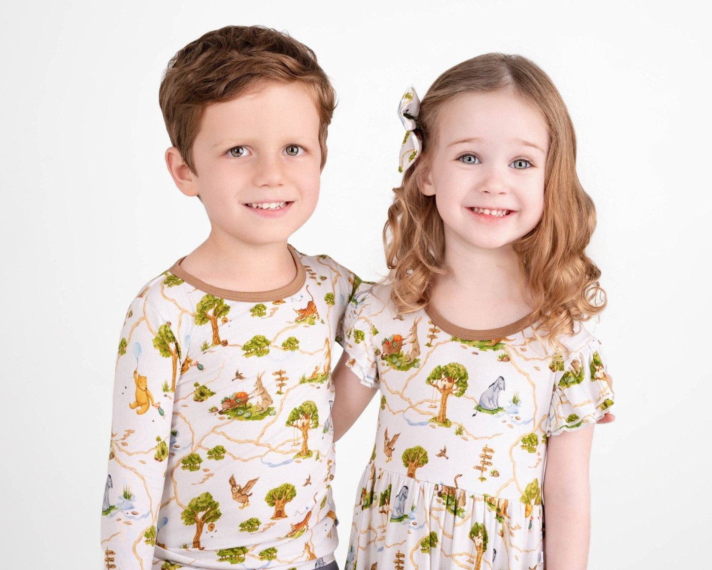 Jammie Session formerly Big Dreams Little Jammies - Oh Bother, It's Bedtime Long Sleeve Kids Bamboo Pajamas sets, Baby toddler Unisex kids sleepwear, Gender natural Clothing, Kids outfit, Matching Family Pajamas, Winnie the pooh