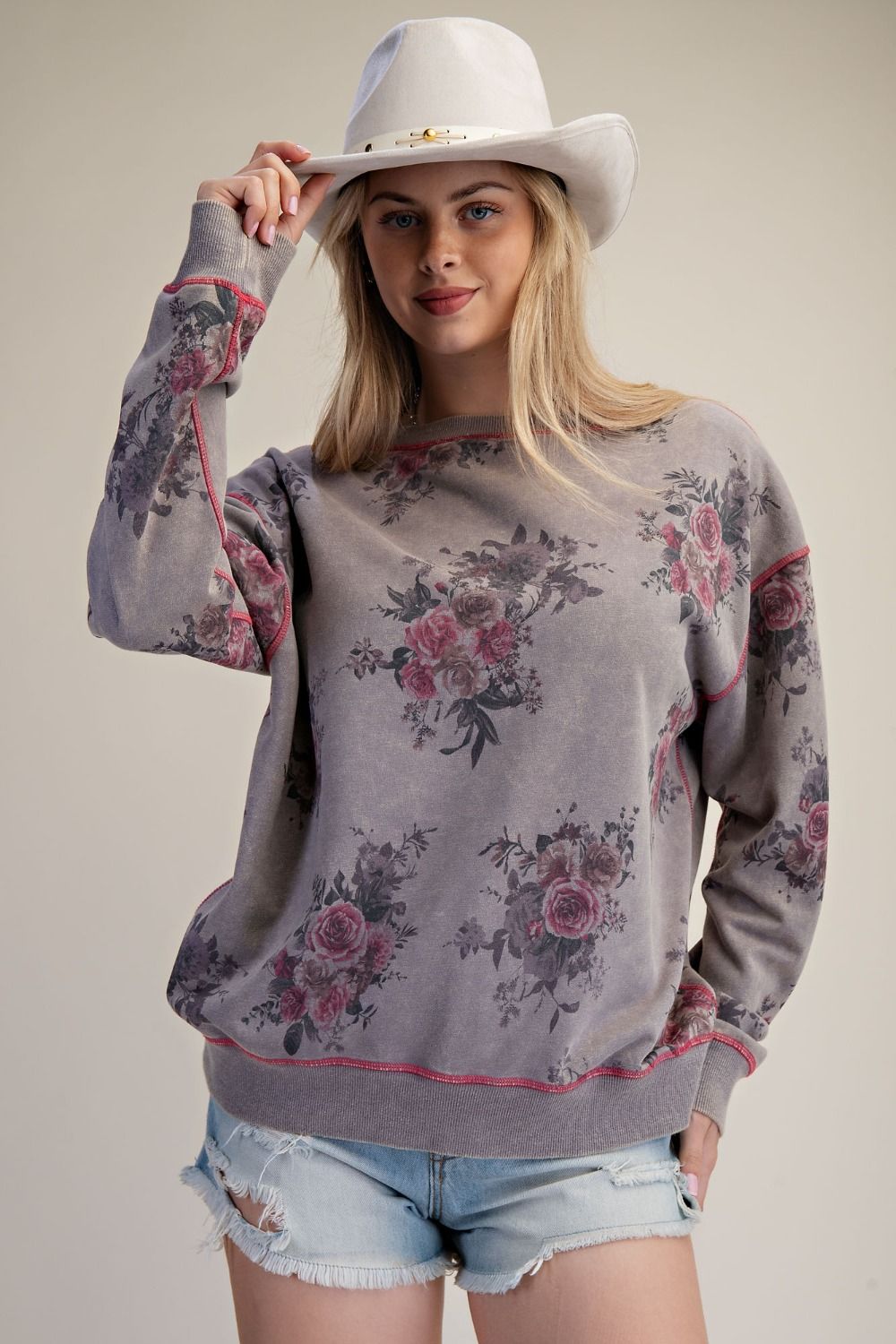 Mineral Wash Grey Sweatshirt