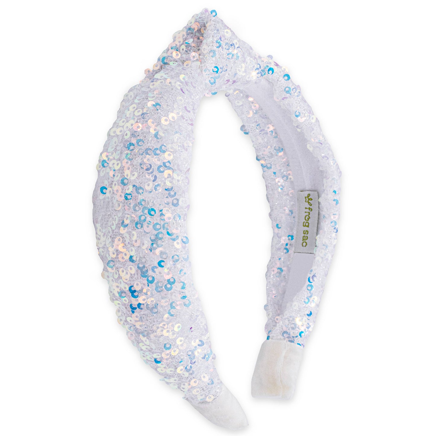 Frog Sac - Kids Knot Headband - Rainbow Sequin Knotted Hair Accessories