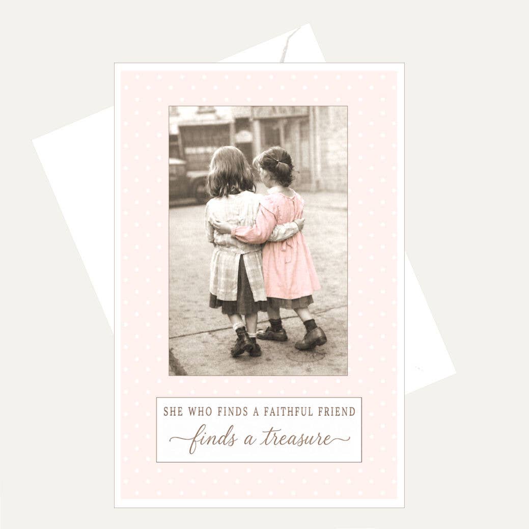 Bellflower Girl - She Who Finds a Faithful Friend | Just Because | Love Card