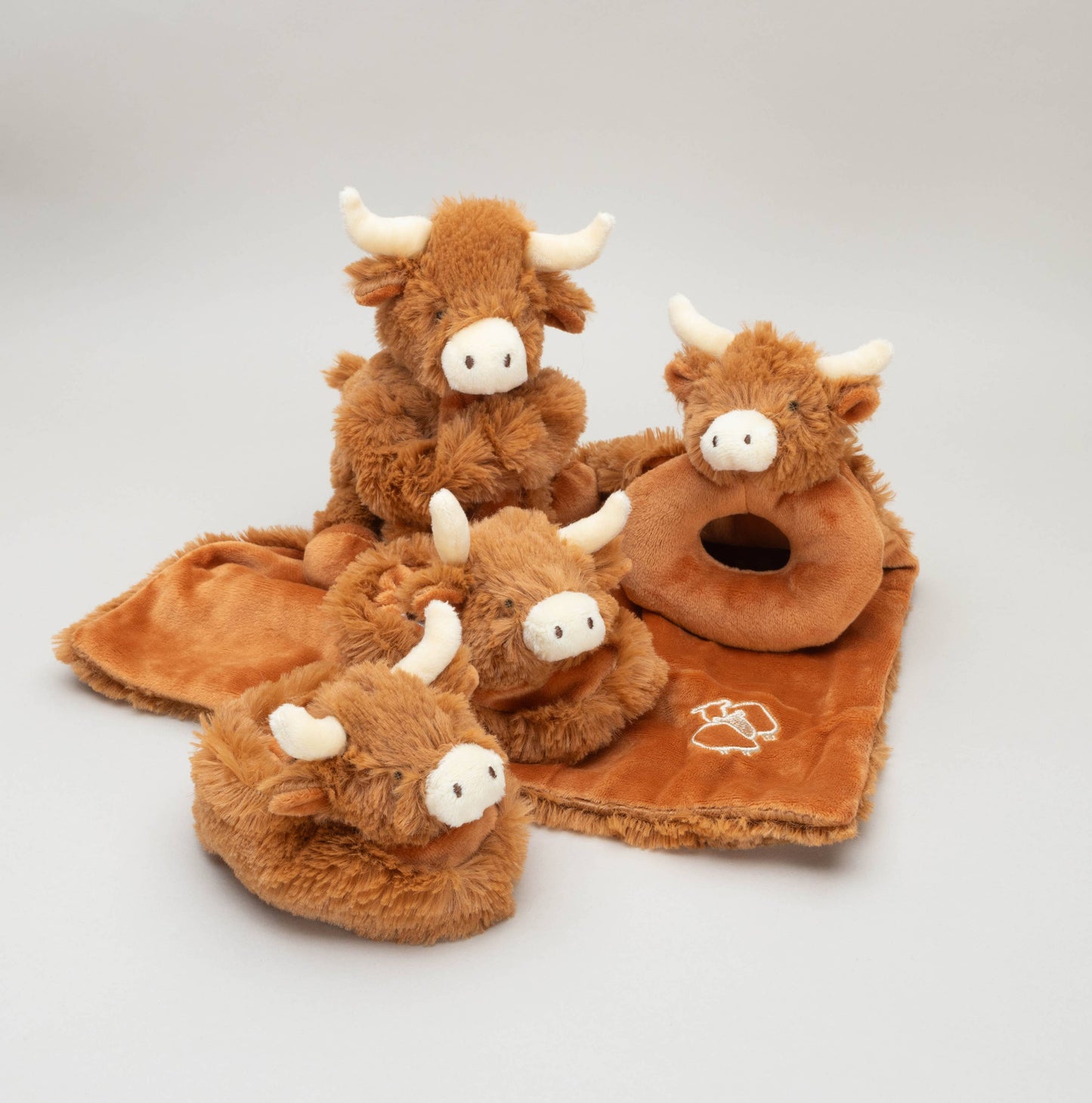 Jomanda Soft Toys & Accessories - Horny Highland Cow Baby Soft Toy Soother Comforter 29cm