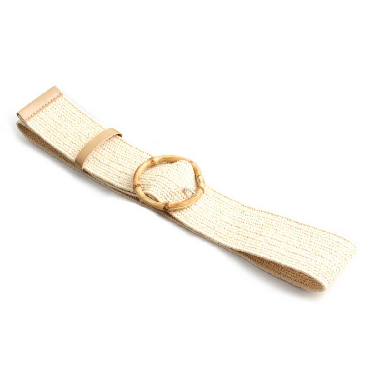 NINEXIS - CWABE0378_ROUND BUCKLE FASHION STRETCH BELT