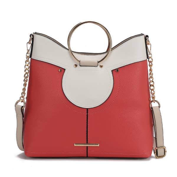 MKF Collection - MKF Kylie Top Handle Satchel Handbag Vegan Leather