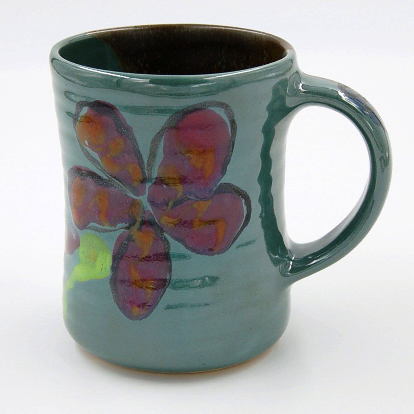 Lasser Ceramics - Green Poppy Mug