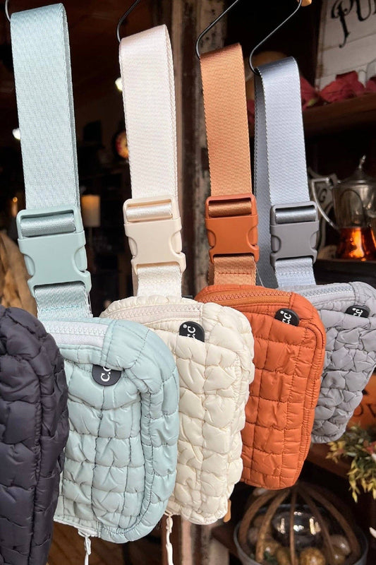 MiMi Wholesale - BGS0064 Tina Puffer Quilted Fanny Pack
