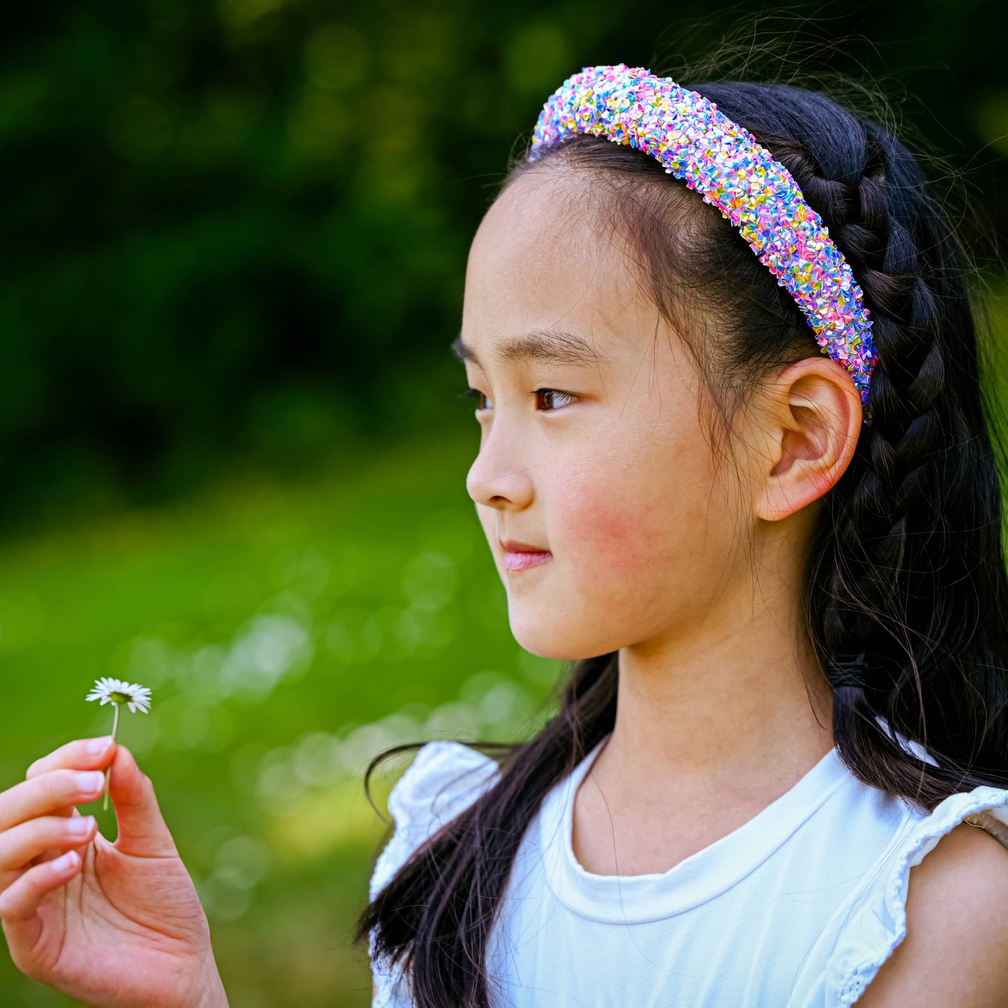 Frog Sac - Kids Padded Headband - Chunky Sequin Hair Band