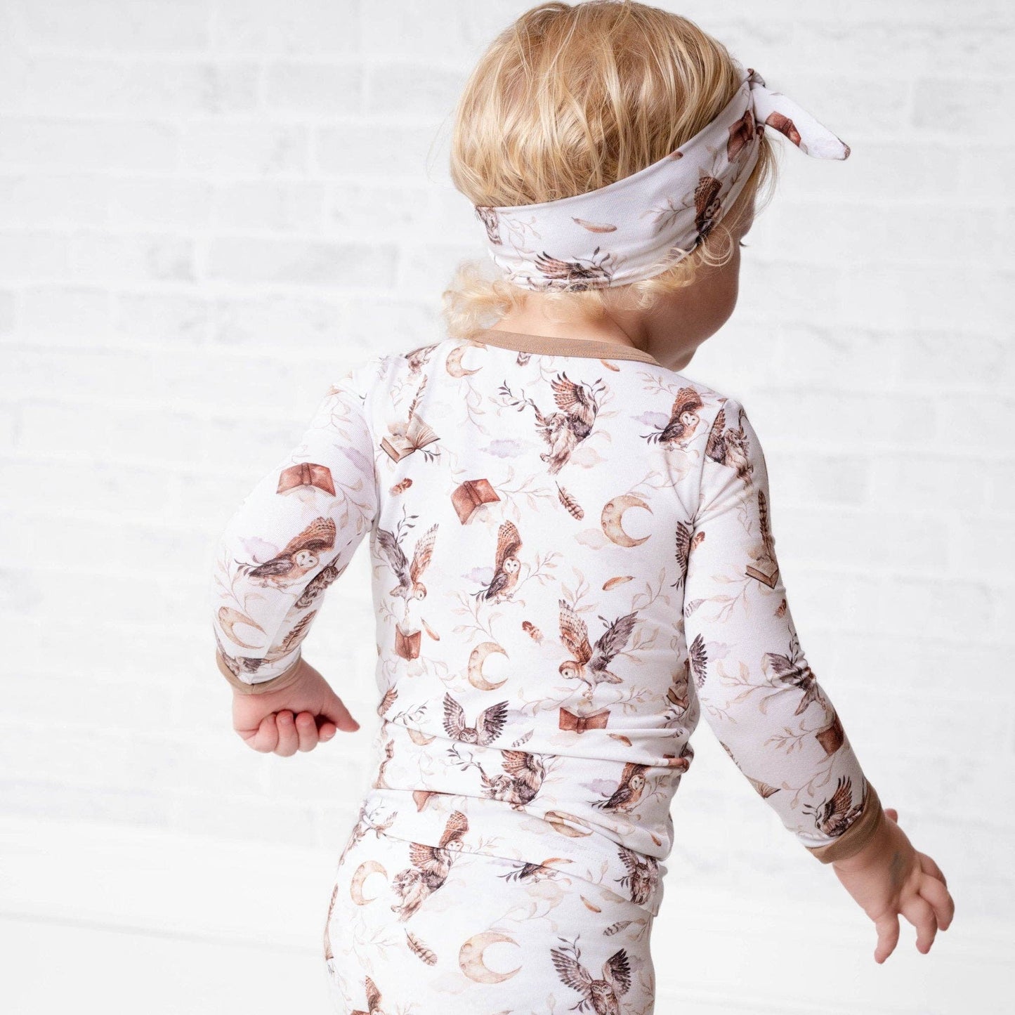 Jammie Session formerly Big Dreams Little Jammies - Feathers and Fables（Owl）TENCEL™ Modal Long Sleeve PJ's