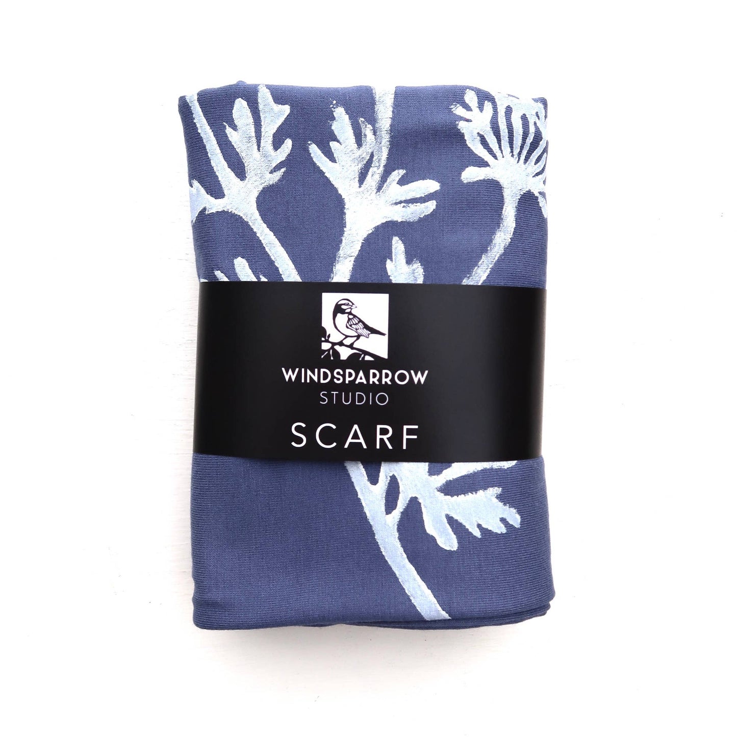 Windsparrow Studio - Scarf - Parsley (white ink)