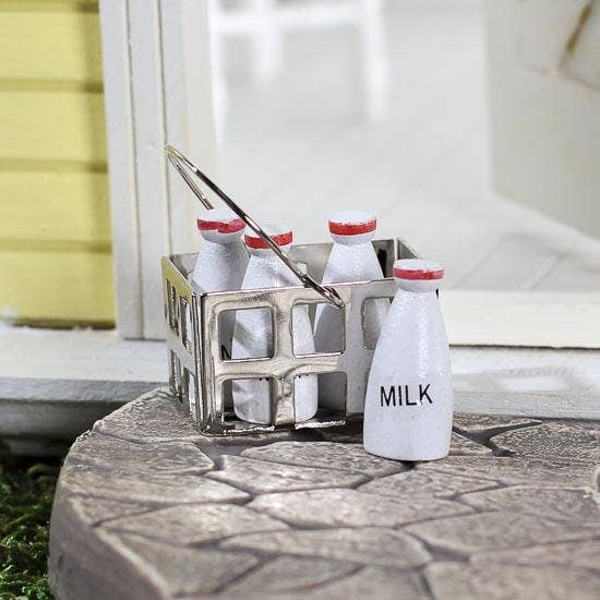 Factory Direct Craft - Miniature Milk Crate Set or Milk Bottle - Select Style