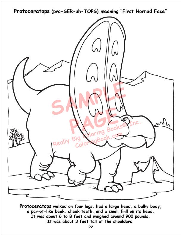 Really Big Coloring Books | ColoringBook.com - Dinosaurs Coloring Book 8.5"x11"