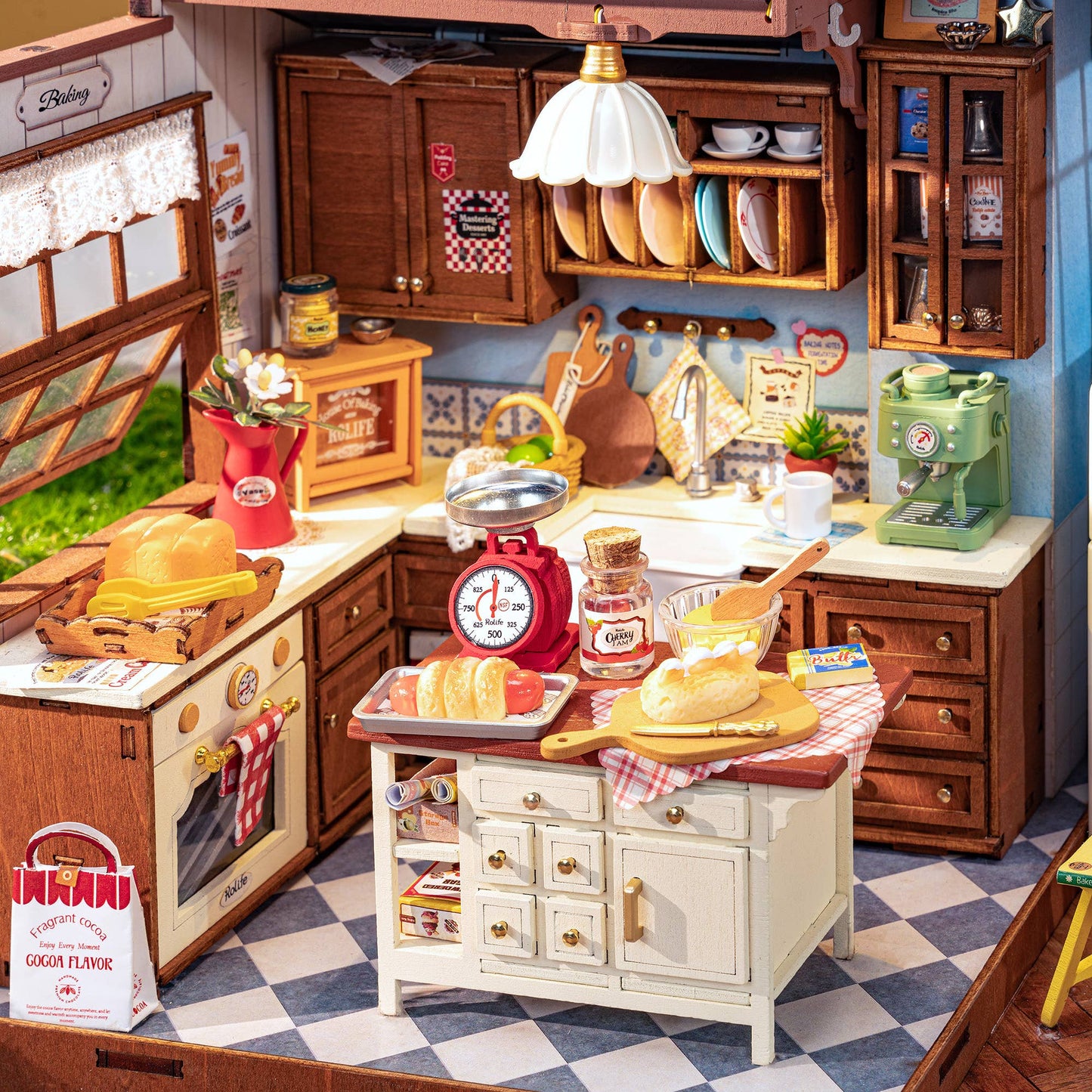 Hands Craft - DIY Miniature House Kit: Baking Kitchen