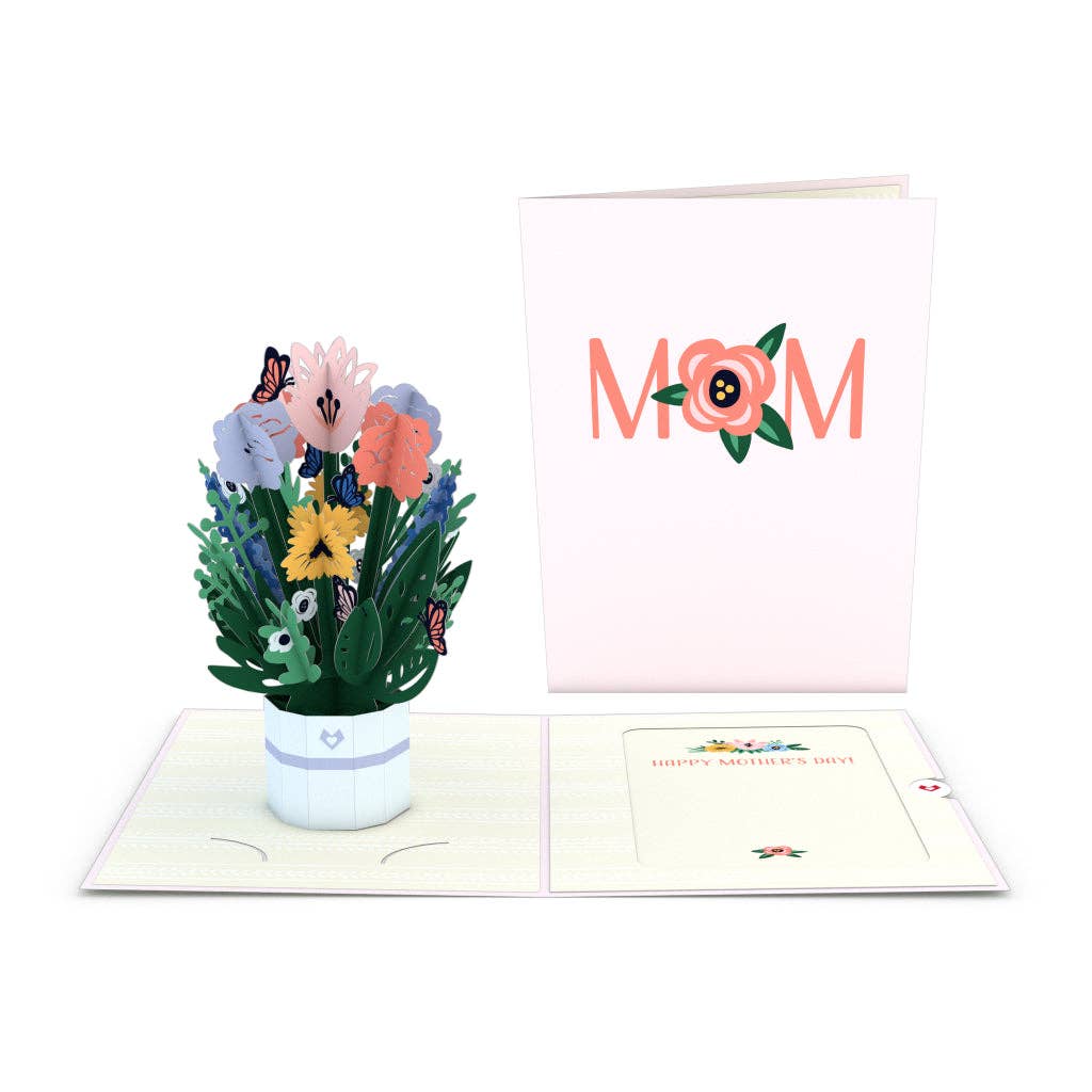Lovepop Cards - Mother's Day Flower Basket with Mini Bouquet 5x7", Flowers