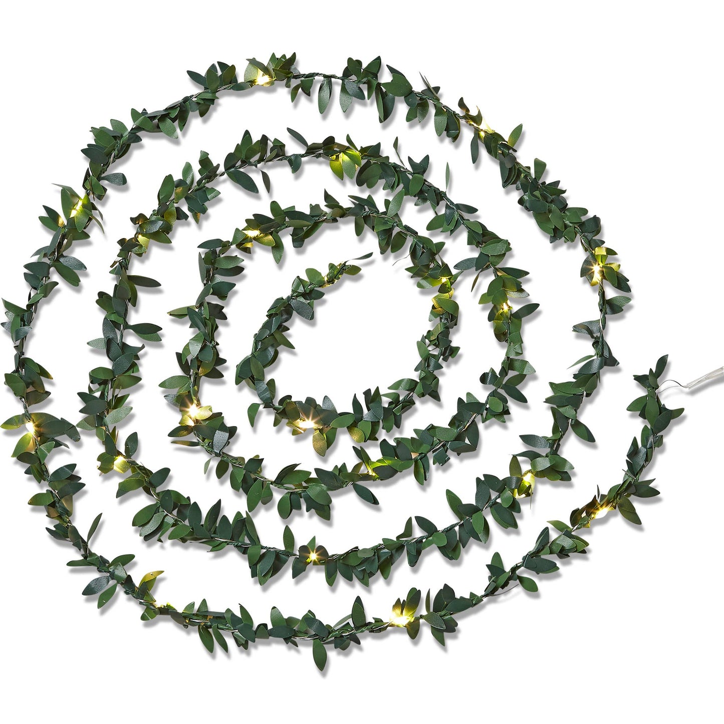 tag - Laurel Leaf String Light Green Pac Christmas