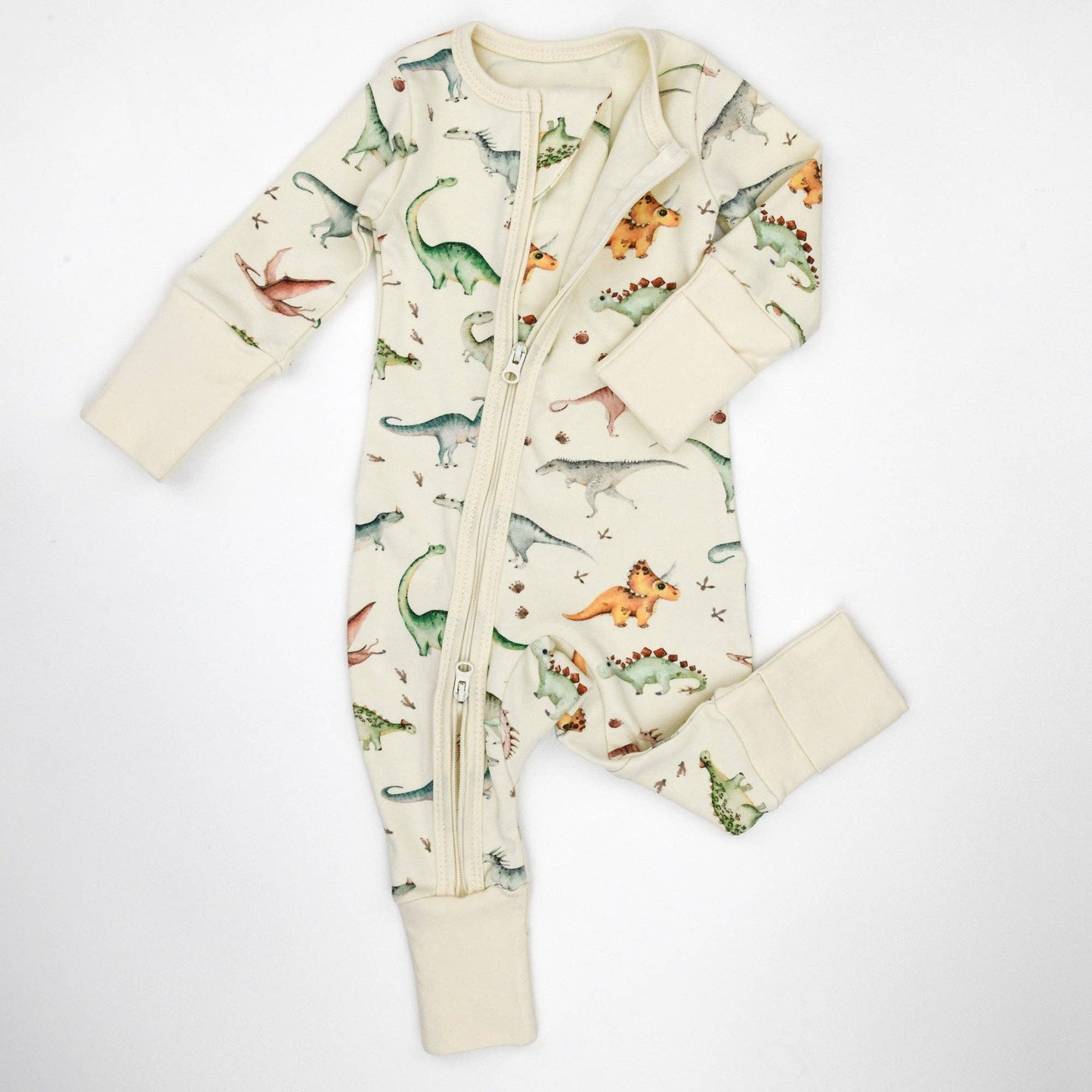 Earthy - Organic Cotton Baby Pajamas 2-Way Zip Front Zipper Sleeper, Ziggy