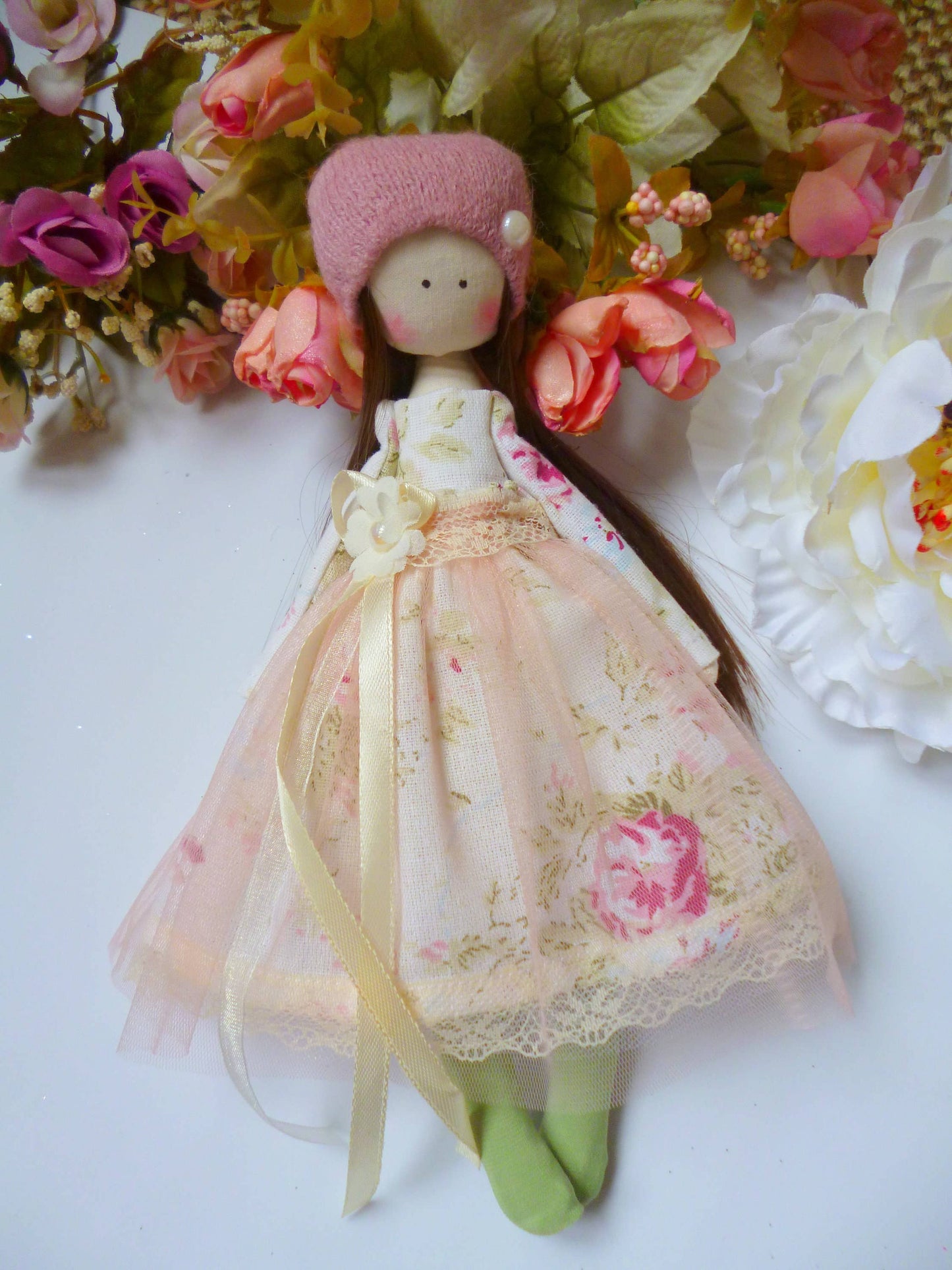 ChernikovaNataliya - Handmade Shabby Chic Ballerina Rag Doll for Girls