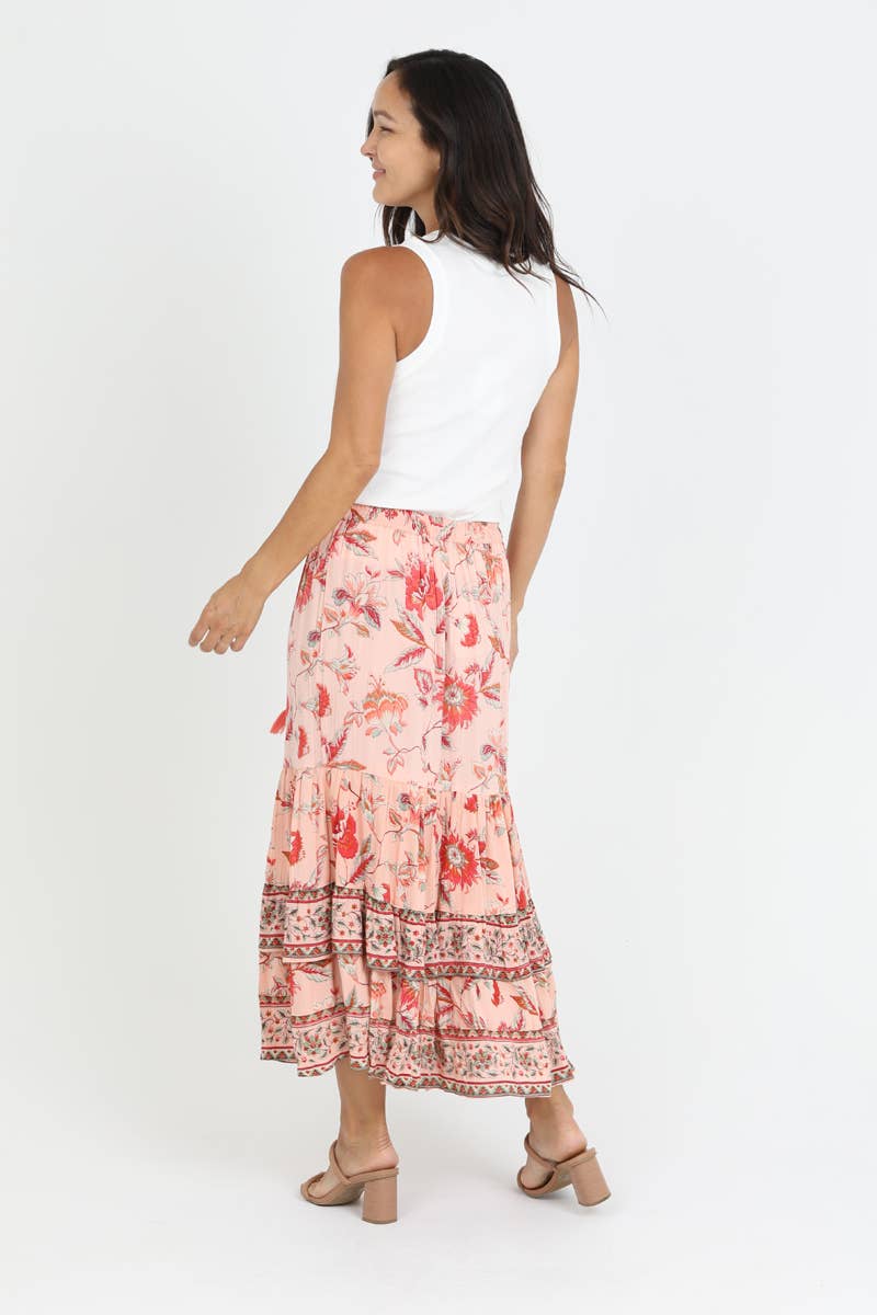 Nostalgia - E6E87-A730 PRINTED MAXI SKIRT