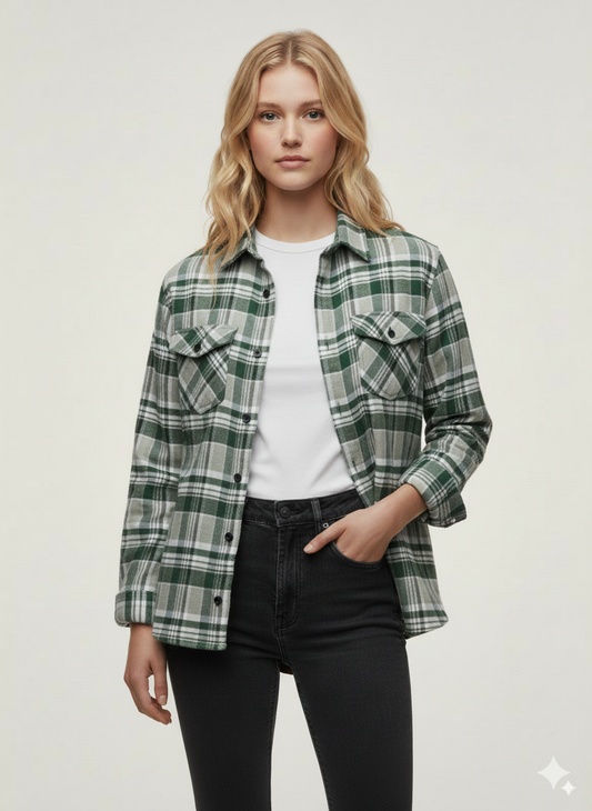Hawk's Bay - Flannel Long Sleeve Buffalo Plaid Shirt