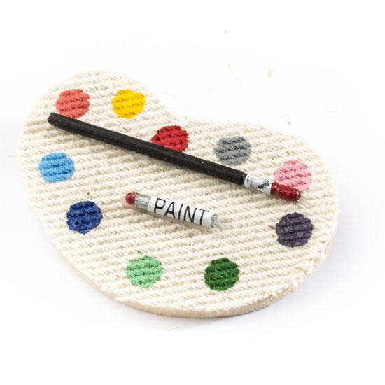 Factory Direct Craft - 2"  Dollhouse Miniature Paint Palette
