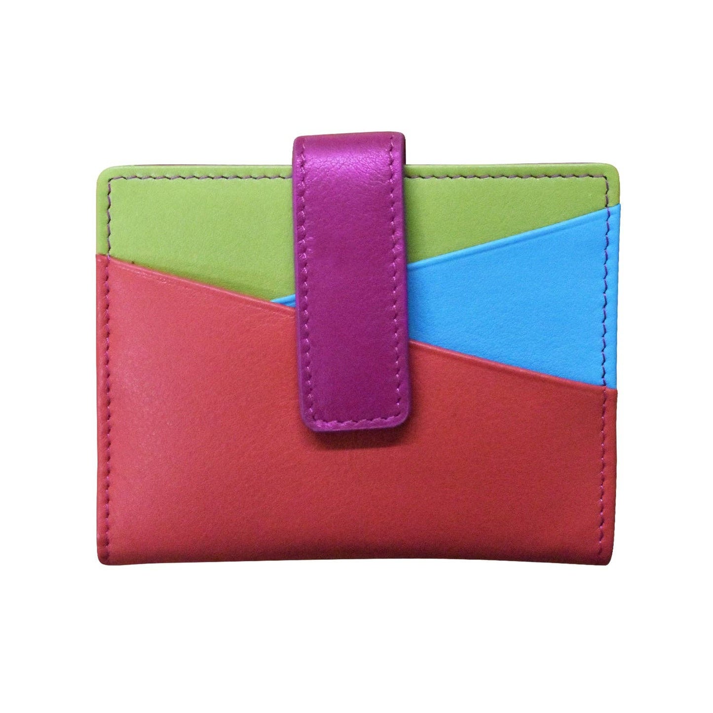 ili New York - 7803 MINI ASYMMETRIC CARD WALLET WITH TAB