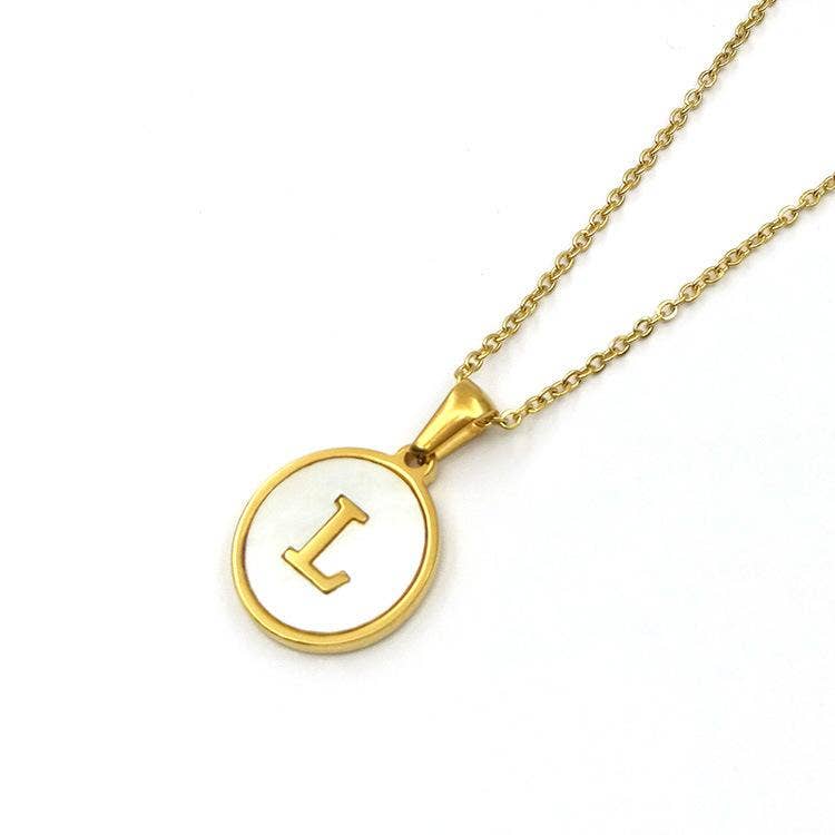 Mio Queena - Round 18K Gold-plated Stainless Steel 26 Letters Necklace