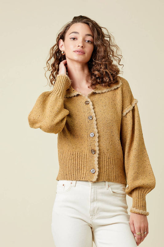 Mystree - 60195 Puff Sleeve Cardigan