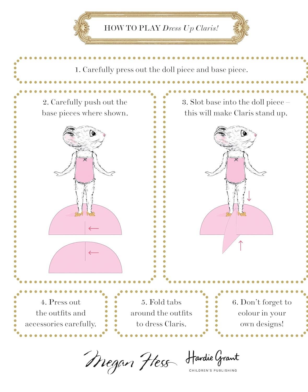 Chronicle Books - Dress Up Claris! Paper Doll Set