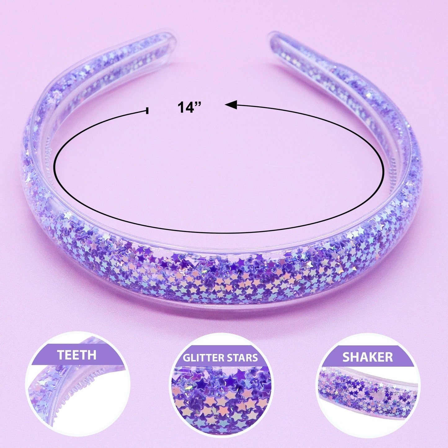 Frog Sac - Shaker Glitter Headband with Teeth