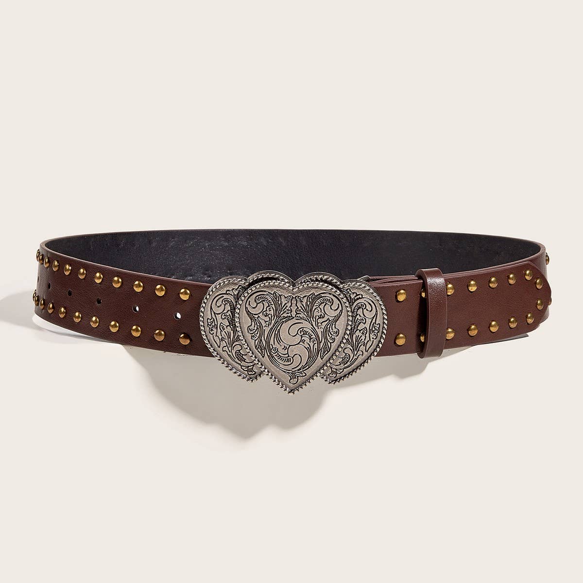 NINEXIS - CWABE0561_PUNK HEART TOOL BELT WITH RIVETS