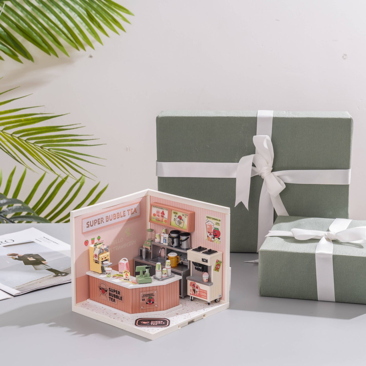 Hands Craft - DIY Miniature House Kit: Double Joy Bubble Tea