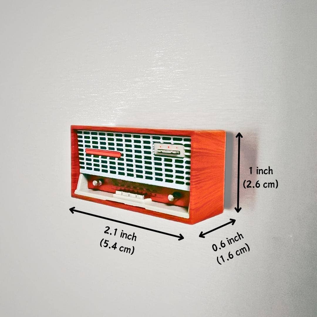 MiniJoy - 3D Vintage Style Mini Retro Radio Fridge Magnet