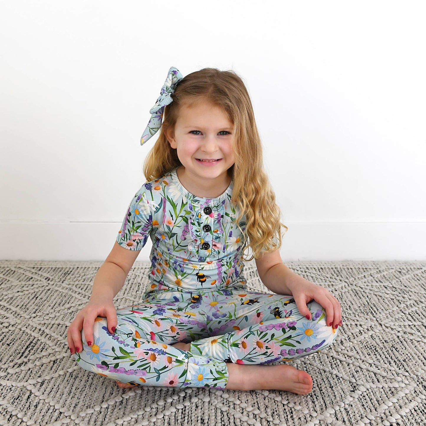 Gigi and Max - Bumble Ruffle Two Piece Bamboo Kids Lounge Set