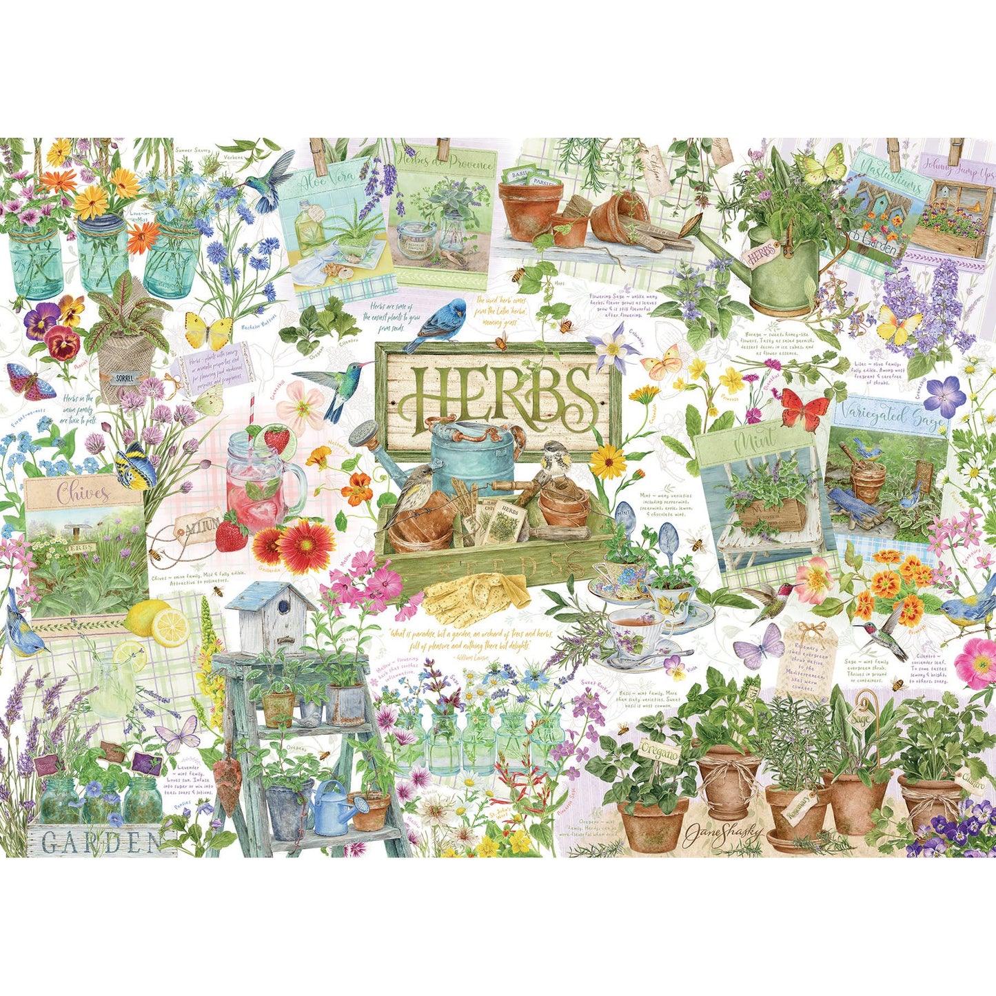Outset Games and Cobble Hill Puzzles - Herb Garden 1000-Piece Puzzle