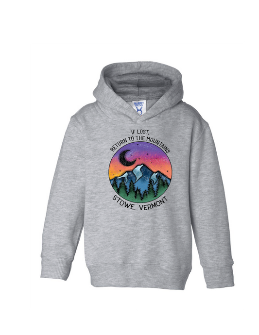 MT Brand Apparel - If Lost Return To - Custom - Toddler Hooded Fleece Pullover