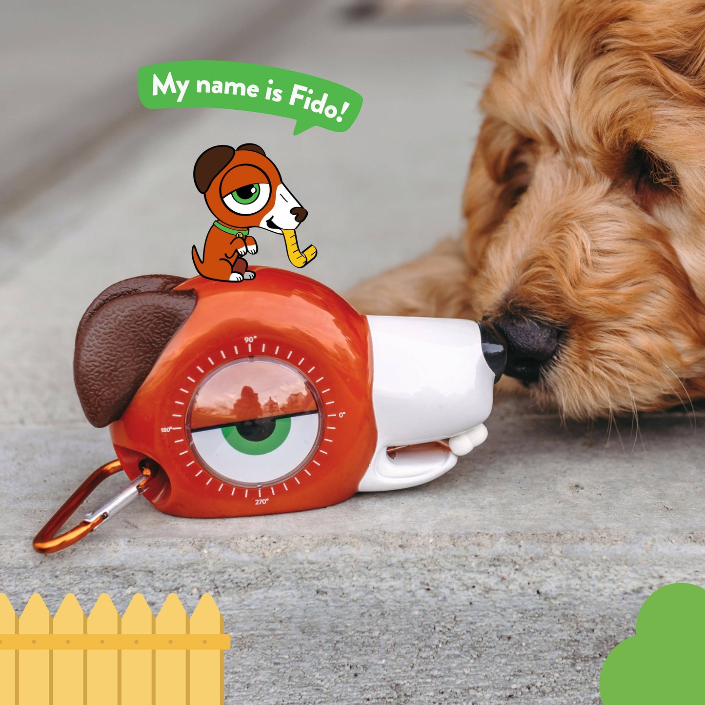 Handy Famm - 4-in-1 STEM Tape Measure / Construction Tool - Dog - "Fido"