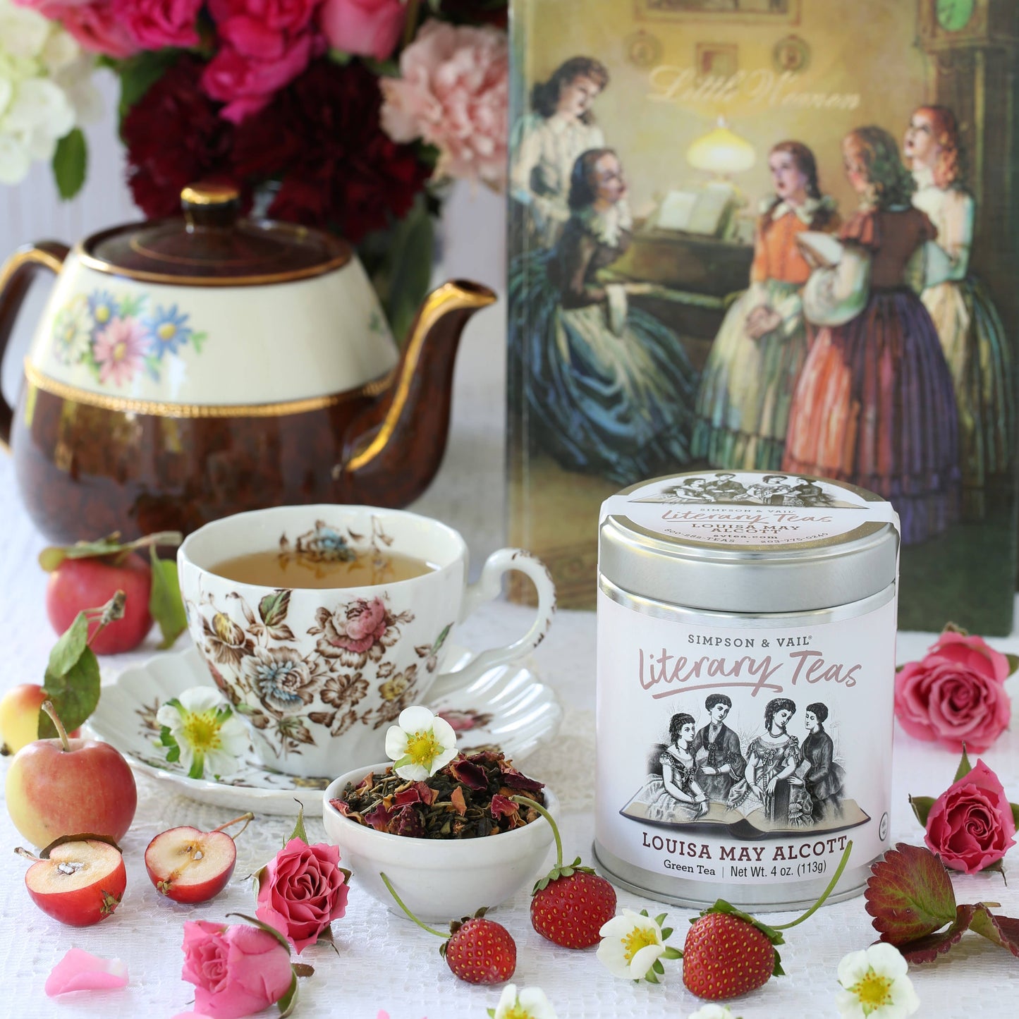 Simpson & Vail - Louisa May Alcott’s Green Tea Blend - 4 Ounce Tin