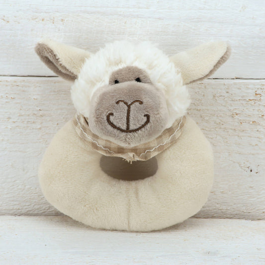 Jomanda Soft Toys & Accessories - Sheep Plush Soft Toy Baby Rattle - 10cm