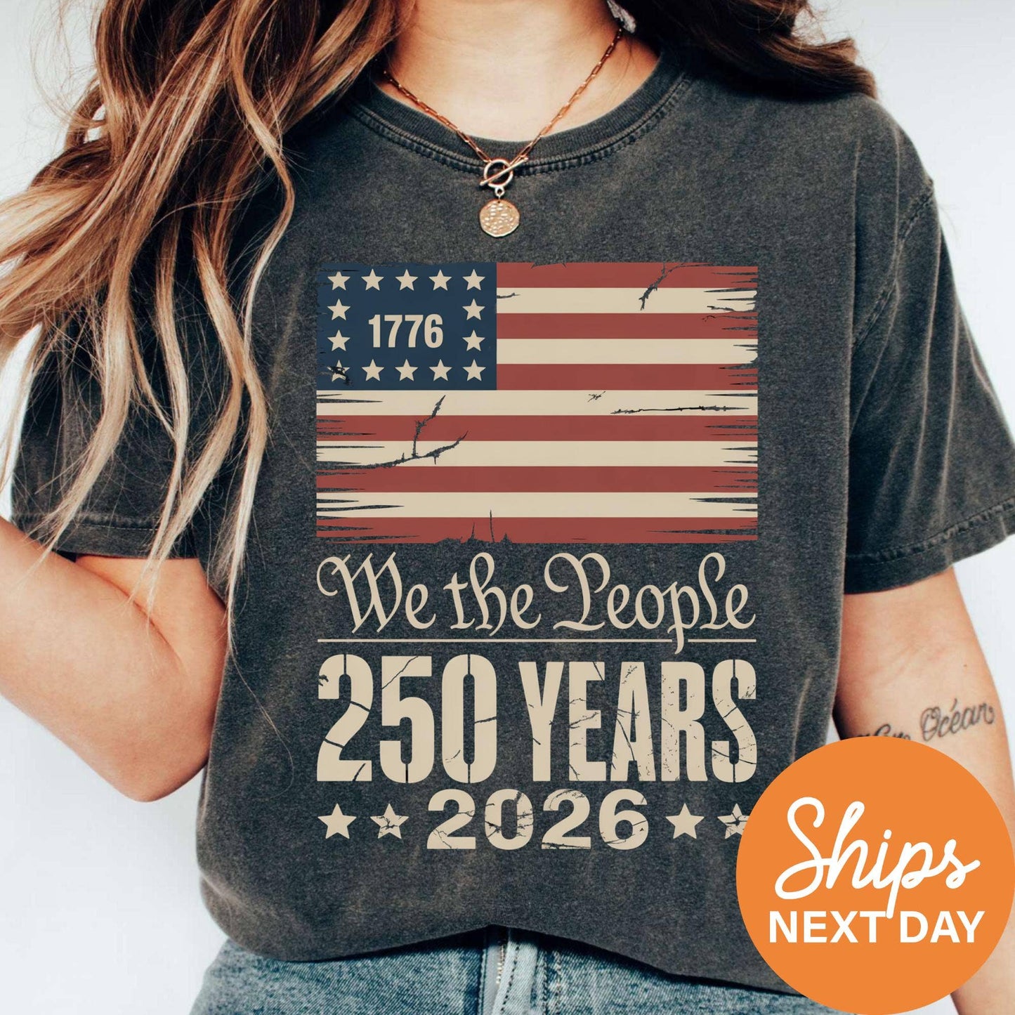 Glaime - Comfort Colors USA 250th Anniversary Shirt, 4th of July Tee