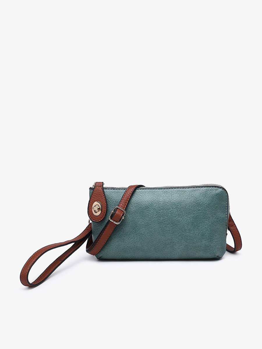 Jen & Co. - M1818 Kendall Crossbody/Wristlet w/ Twist Lock Closure