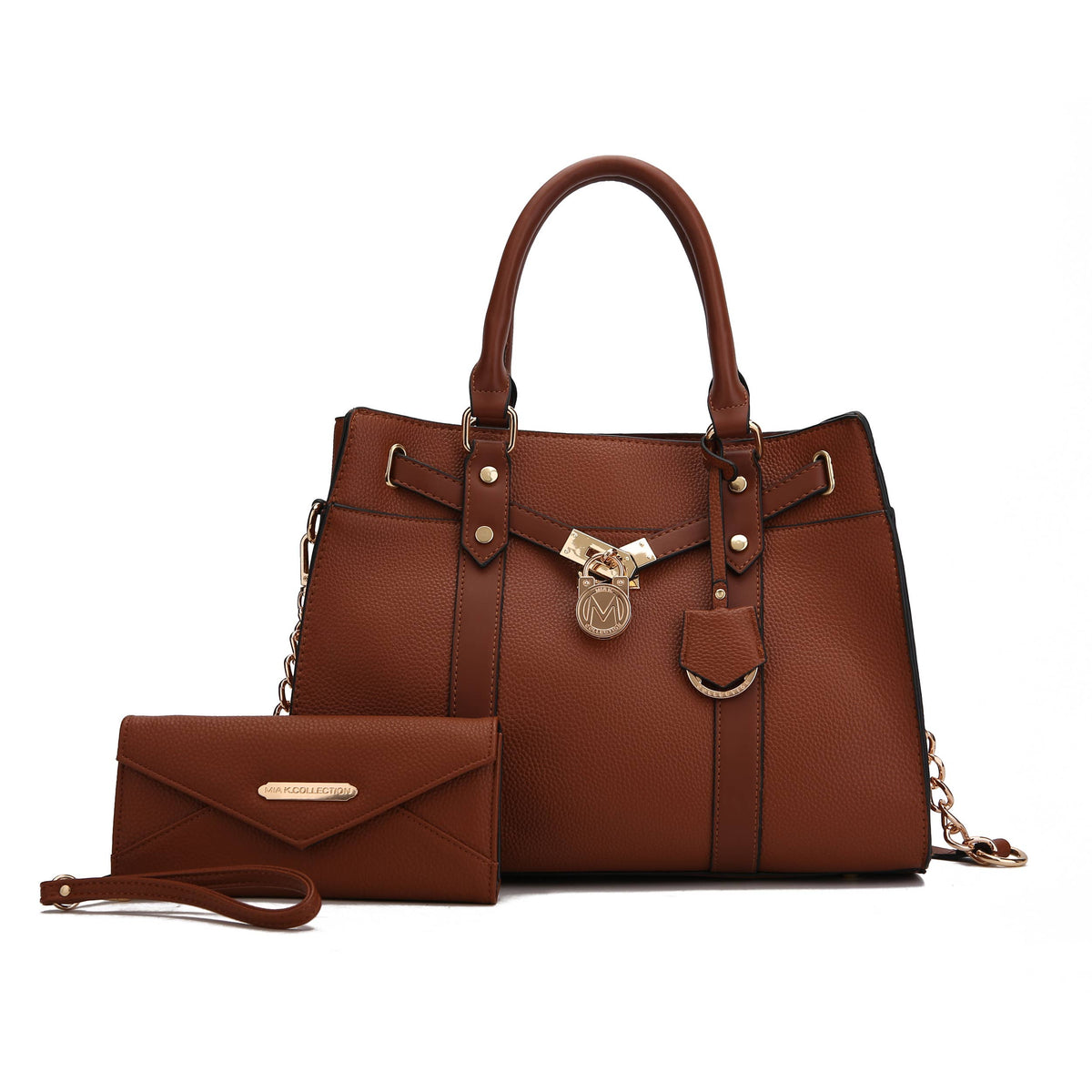 MKF Collection - Christine Vegan Leather Women Satchel Bag & wallet by Mia K
