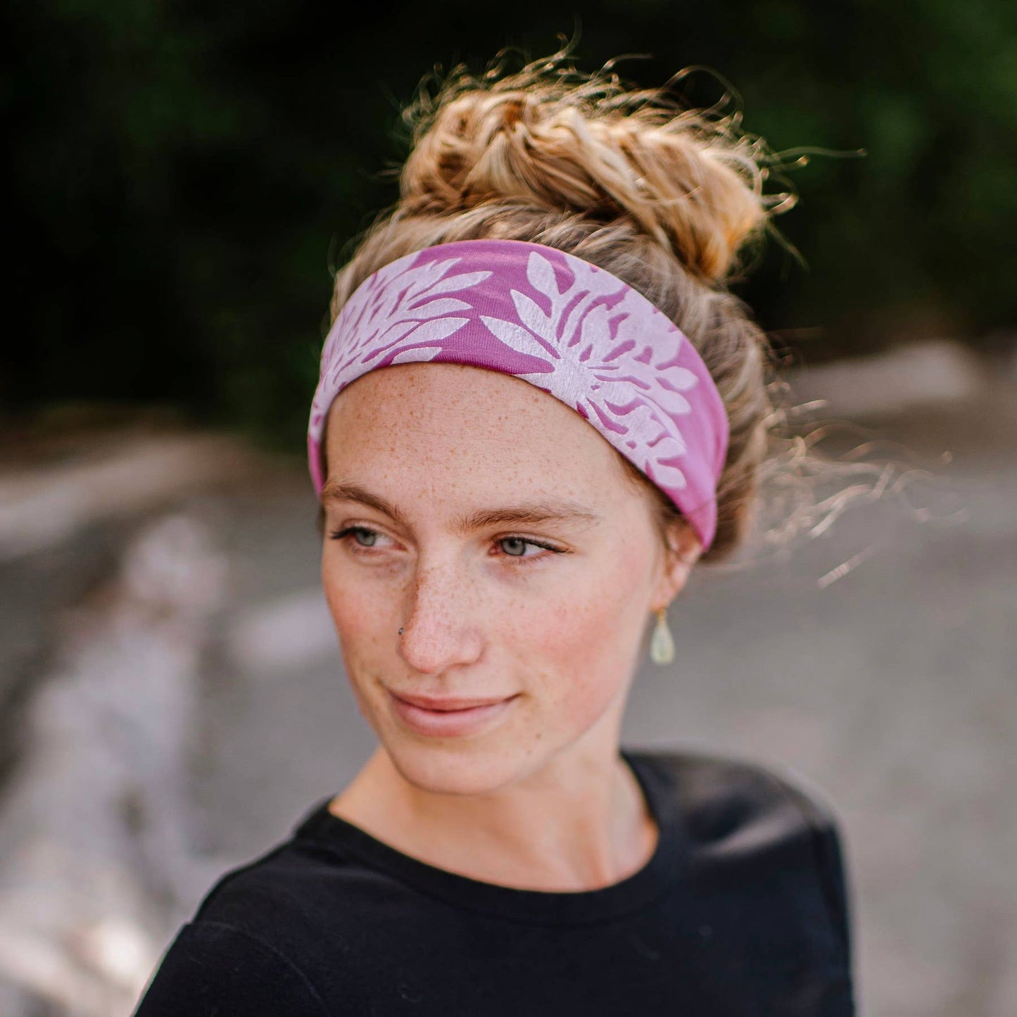 Windsparrow Studio - Headband - Allium (white ink)