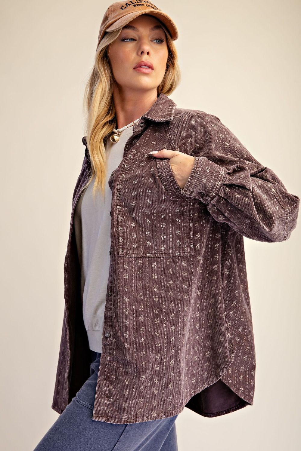 Brown Corduroy Shirt