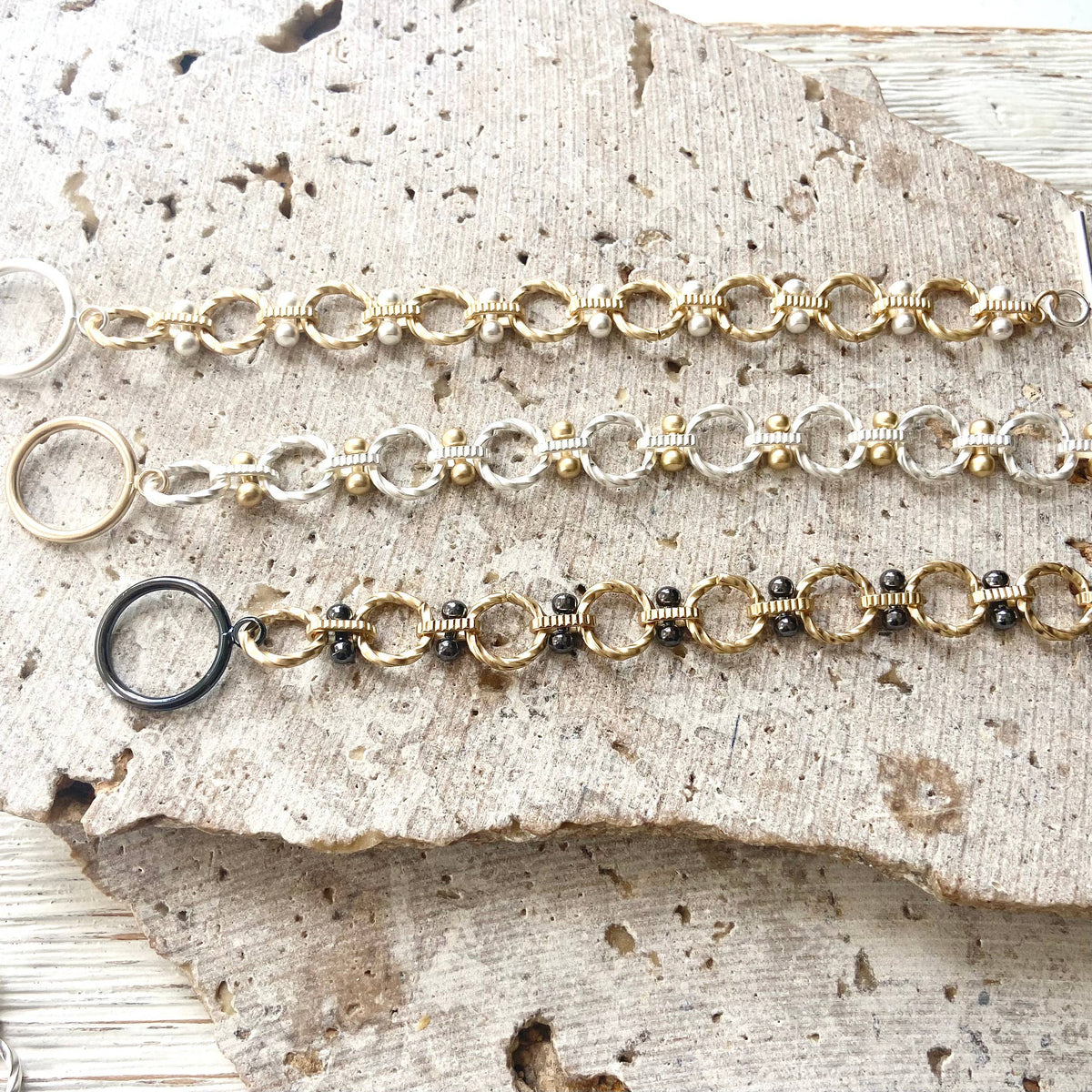 VB&CO Designs Handmade Jewelry - Matte gold Matte silver bracelets boutique jewelry trending