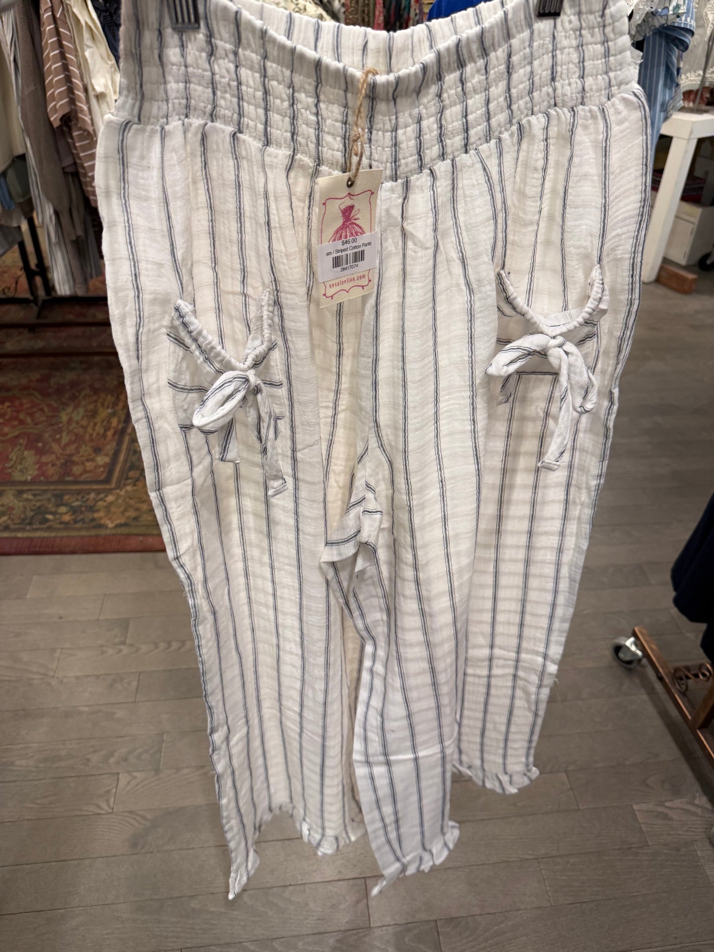 Striped Cotton Pants