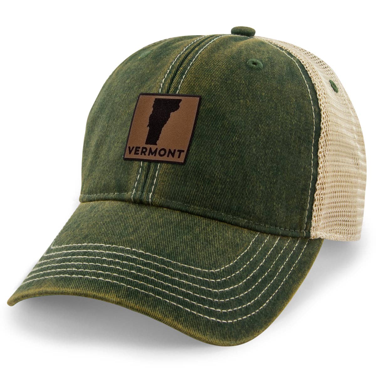 Chowdaheadz - Vermont Leather Patch Dirty Water Trucker