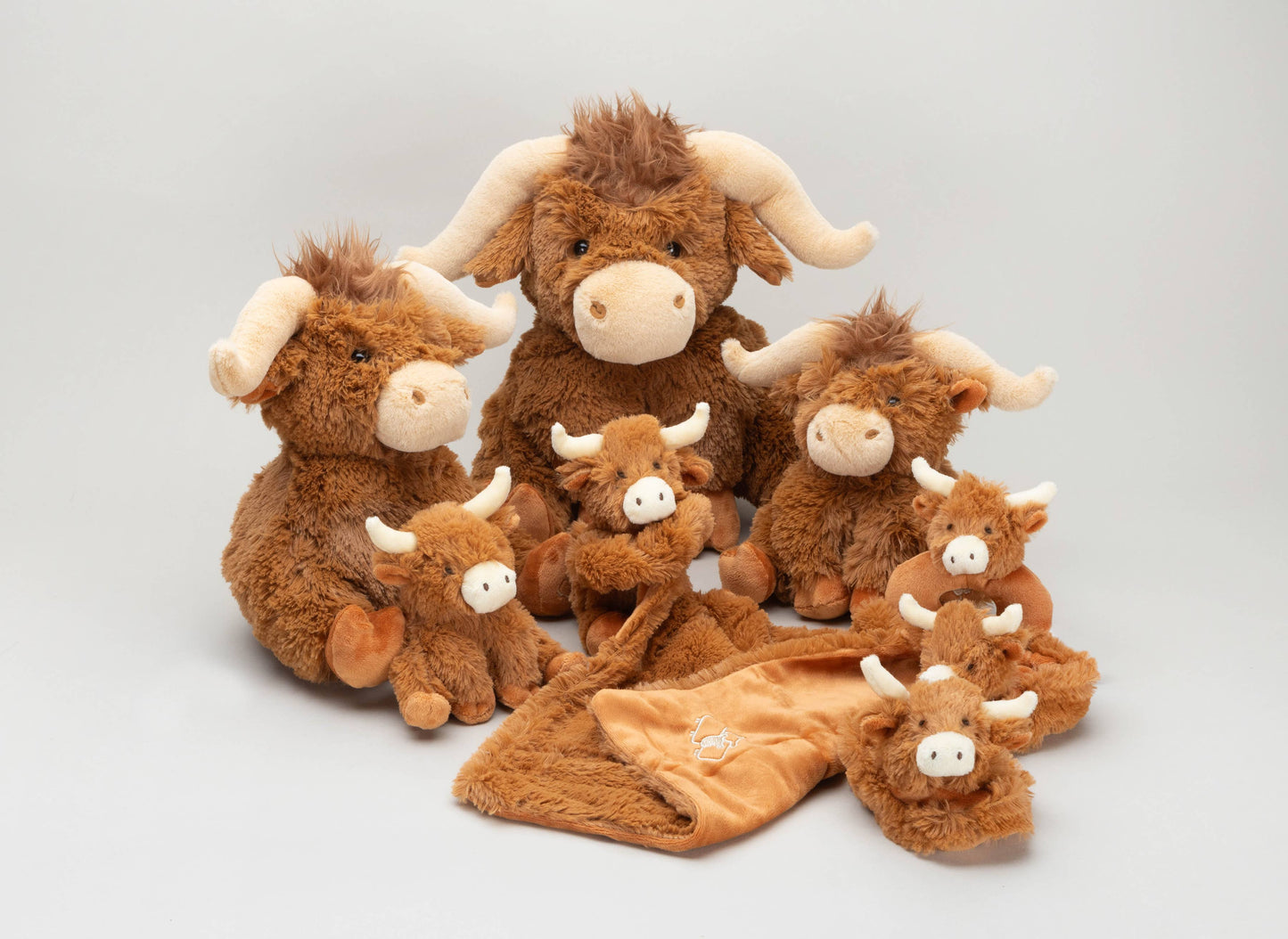 Jomanda Soft Toys & Accessories - Horny Highland Cow Baby Soft Toy Soother Comforter 29cm