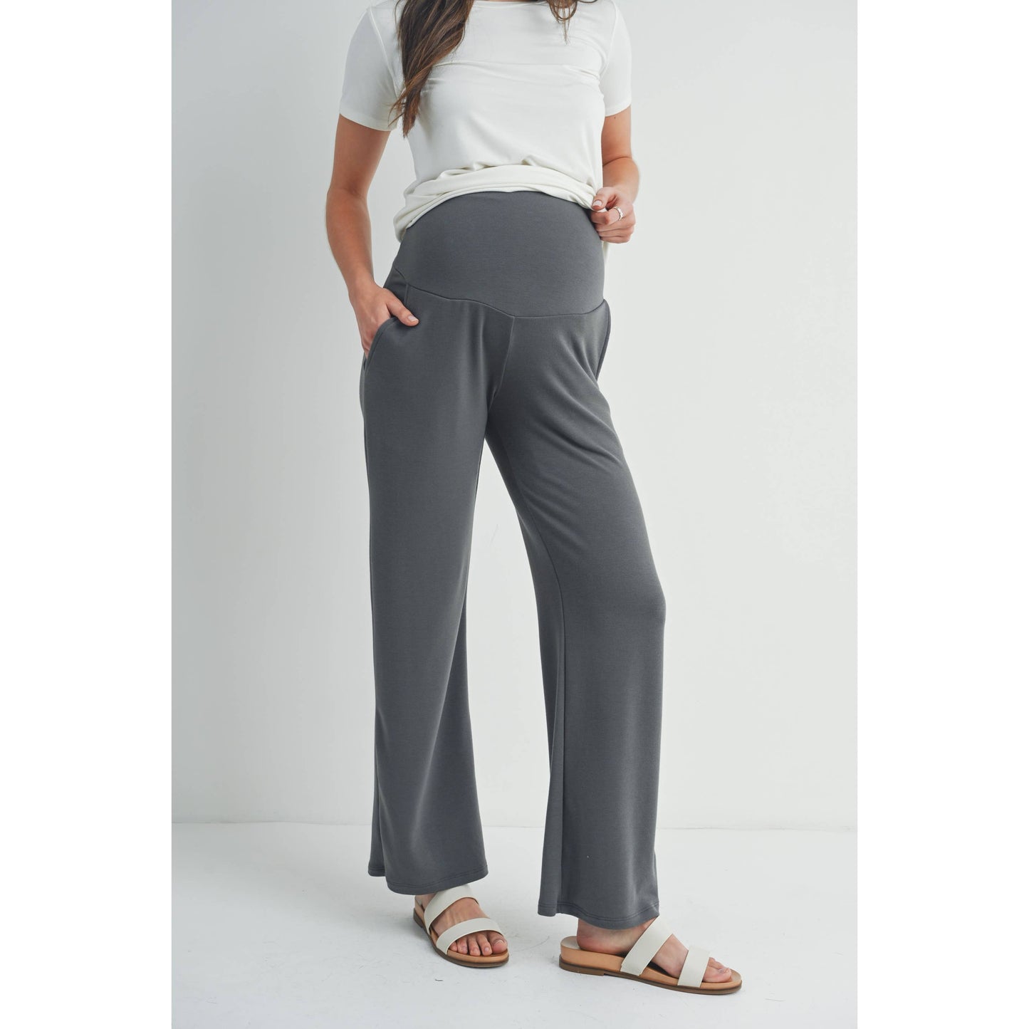 Hello Miz - Straight Leg Maternity Terry Lounge Pants